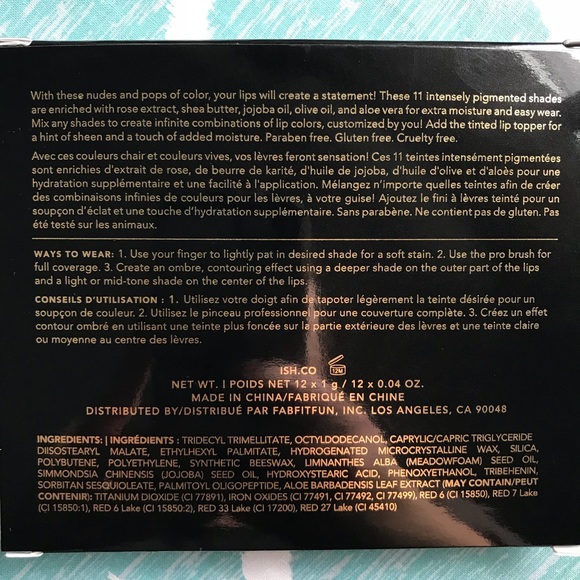 Ish 12 Pan Lip Palette, Full Lippie Wardrobe!💋 - Picture 5 of 7